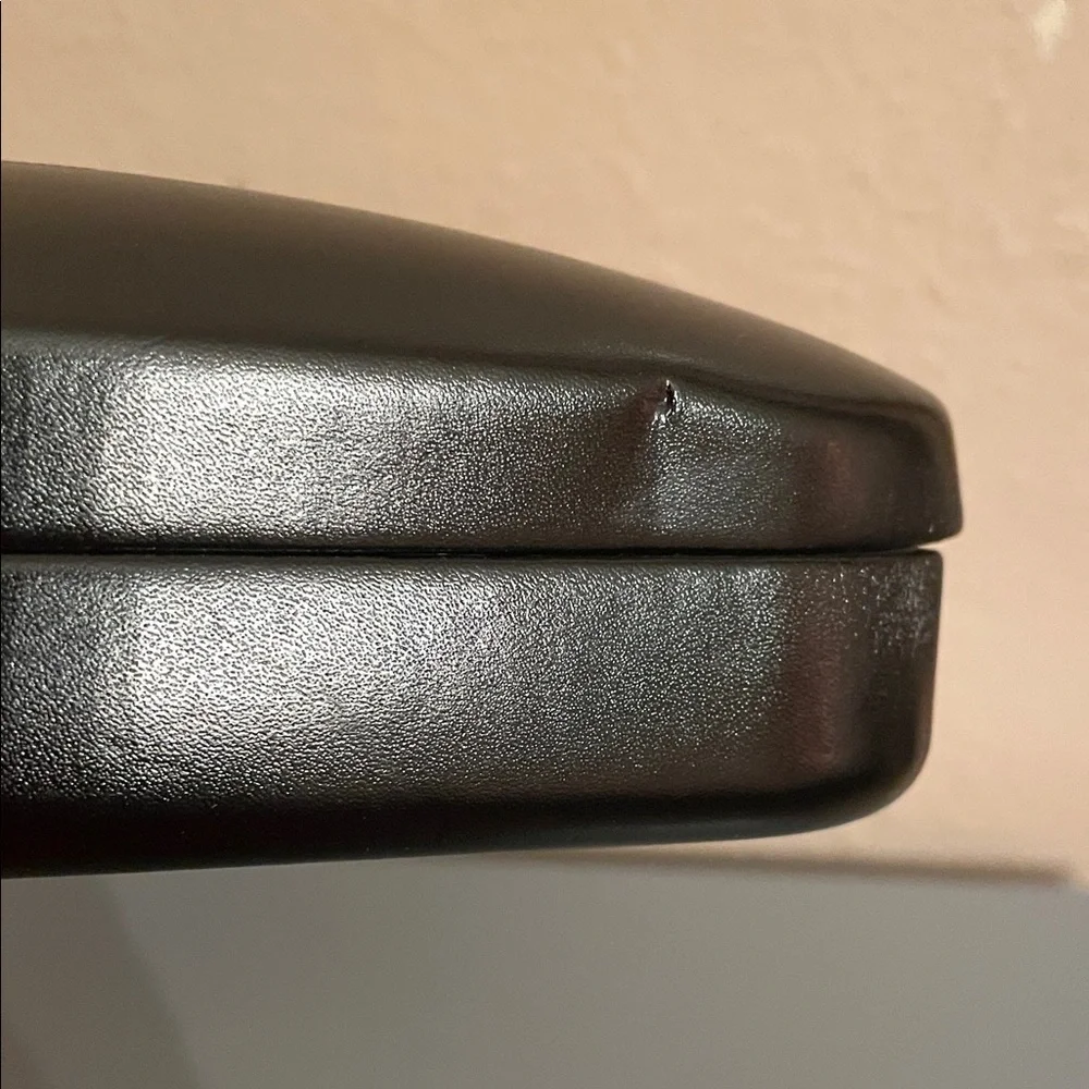 Coach Sleek Black Leather Eyewear Case